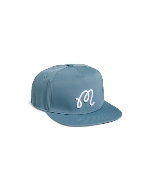 Malbon Blue Snapback Cap for men