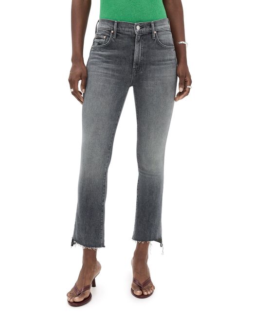 Mother Blue Insider Crop Step Chew Jeans