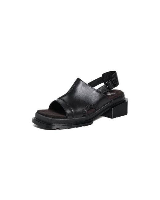 Dr. Martens Black Maybole Open Toe Wanama Sandals