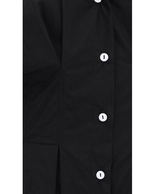 Le Bos Black Roberta Button Down Dress
