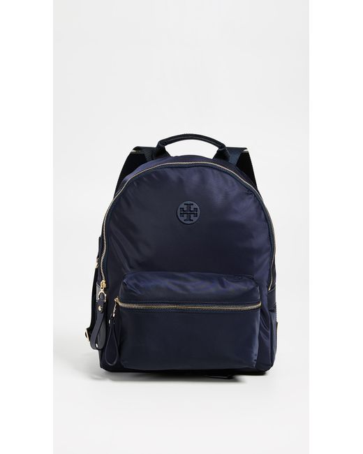 Tory Burch Blue Tilda Nylon Zip Backpack