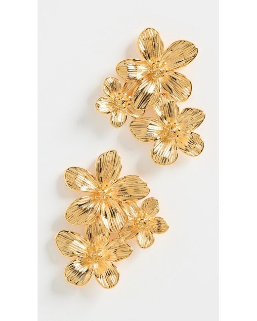 Shashi Metallic Botanique Studs