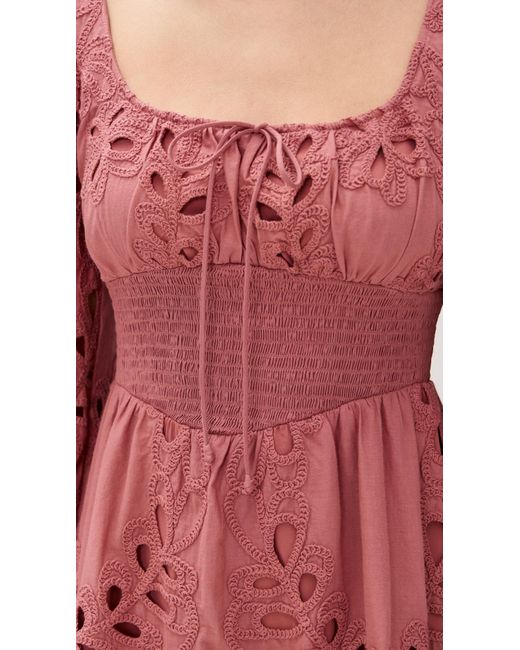 Saylor Red Lex Mini Dress