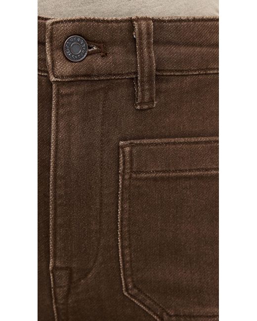 Faherty Brand Brown Stretch Terry Patch Pocket Pants