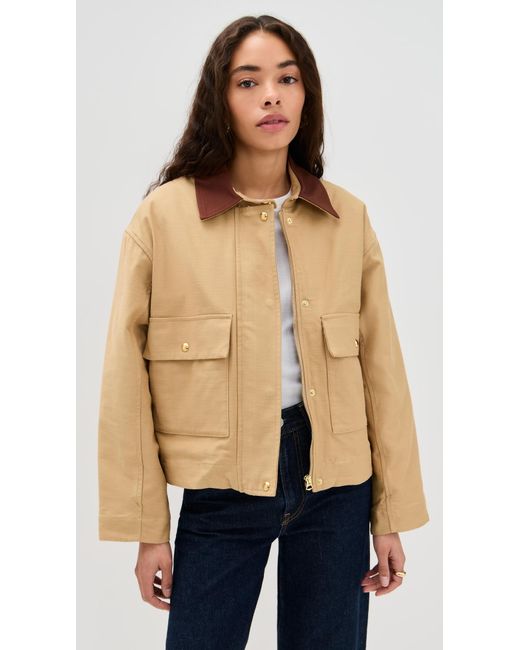 Rag & Bone Blue Nonie Cotton Barn Jacket