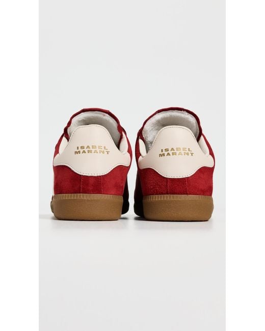 Isabel Marant Red Beth Sneakers