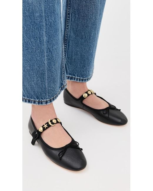 Loeffler Randall Black Chiara Mary Jane Flats