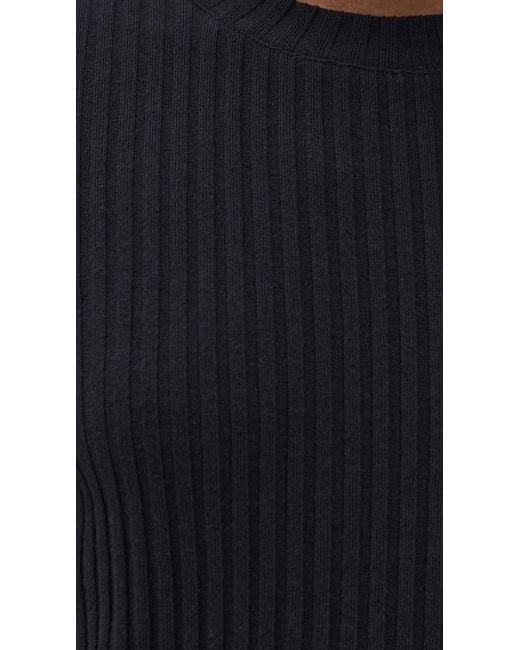 Vince Black Rib Crew Neck