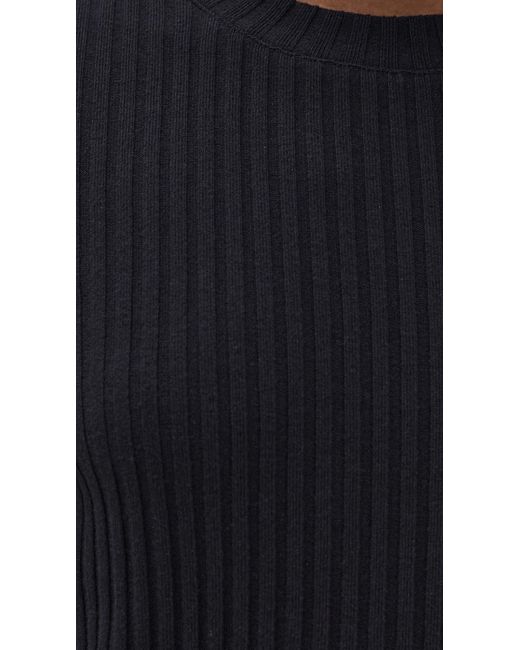 Vince Black Rib Crew Neck