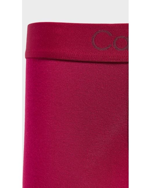 Calvin Klein Red Ultra Soft Modal Trunks 3 Pack for men