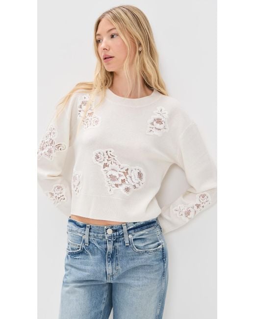 LoveShackFancy White Lazuli Sweater