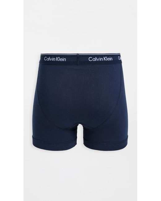 Calvin Klein Blue Cotton Classic 3-pack Boxer Briefs for men