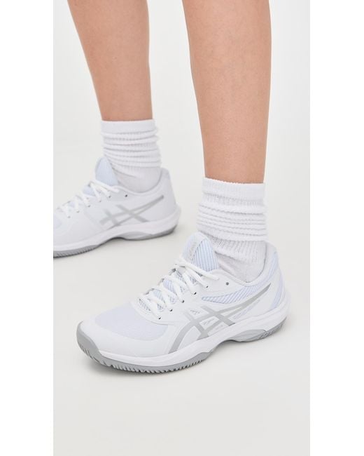 Asics White Game Ff Tennis Sneakers