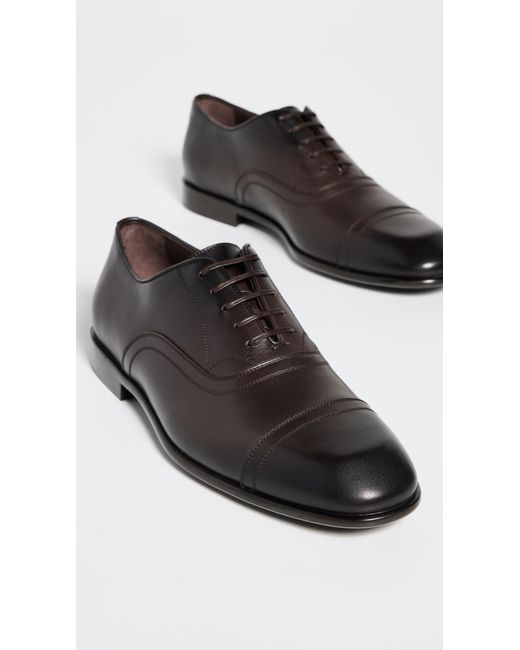 Ferragamo Black Cortez Dress Shoes for men