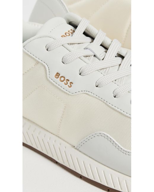 Boss White Titanium Sneakers for men