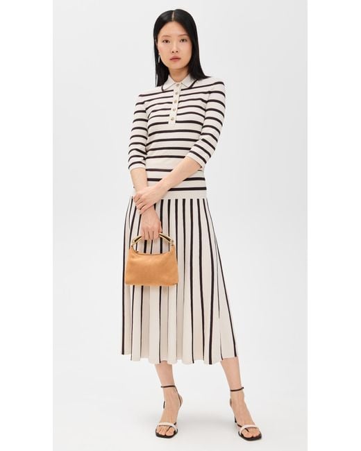 Zimmermann Multicolor Illuminate Stripe Midi Skirt