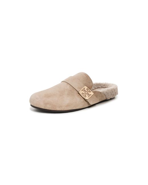 Tory Burch White Mellow Sherpa Mules