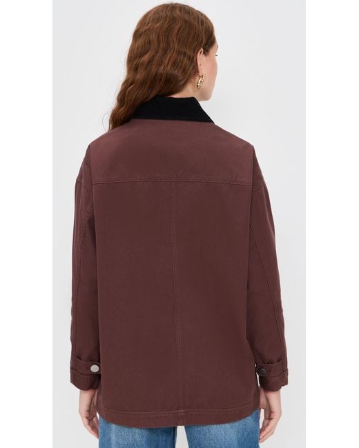 Le Bos Red Dree Mid-Length Barn Jacket