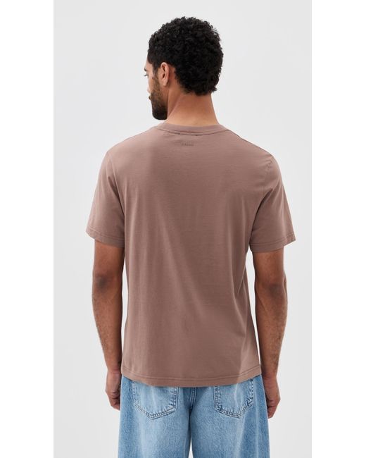 FRAME Purple Light Cotton Tee for men