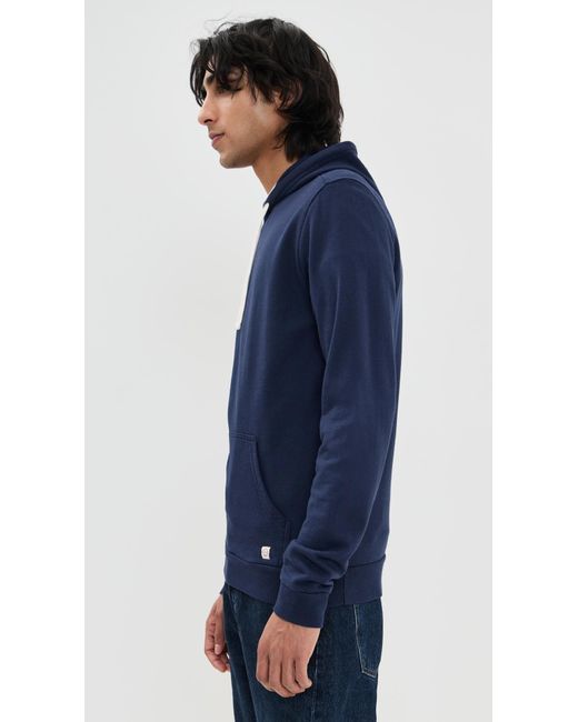 Marine Layer Blue Sunset Pullover Hoodie for men