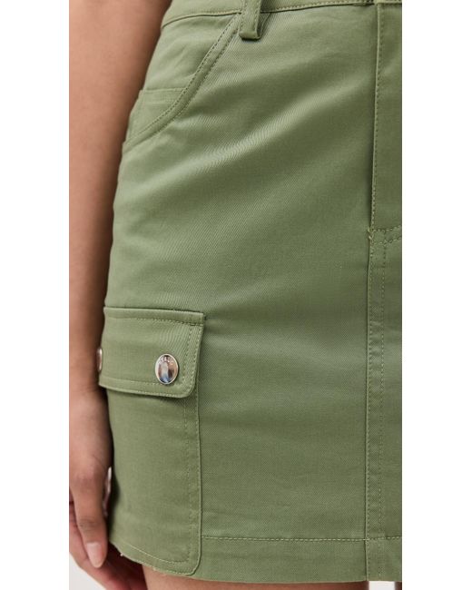 Staud Green San Carlos Skirt