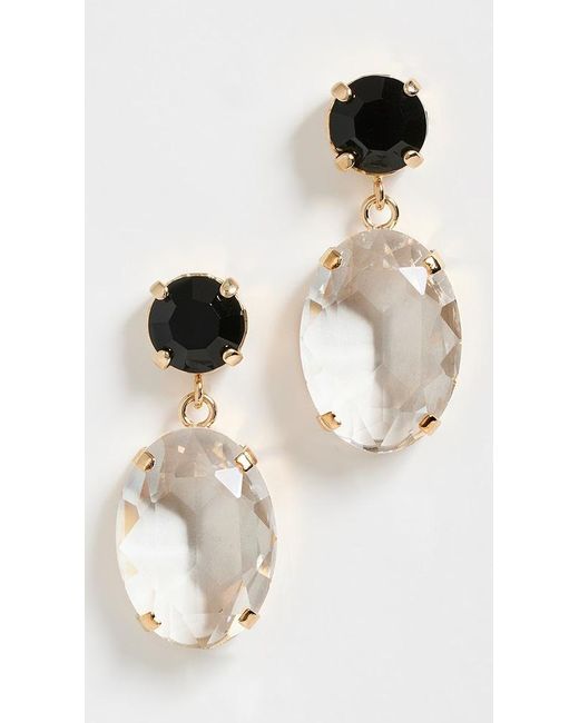Carolina Herrera Multicolor Empress Crystal Drop Stone Earrings