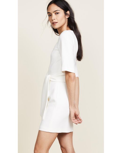 alice and olivia virgil boat neck dress