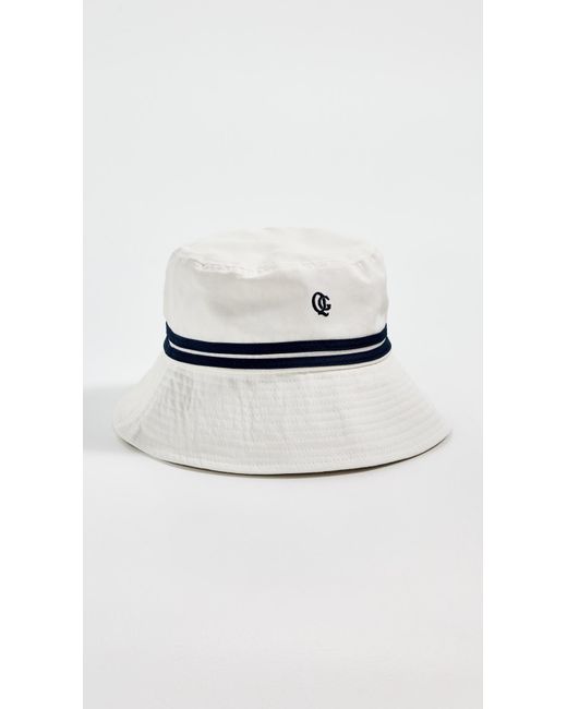 Quiet Golf White Monogram Bucket Hat for men
