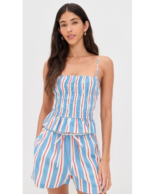 Solid & Striped Blue The Delta Top