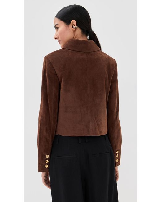 Altuzarra Brown Astley Suede Jacket