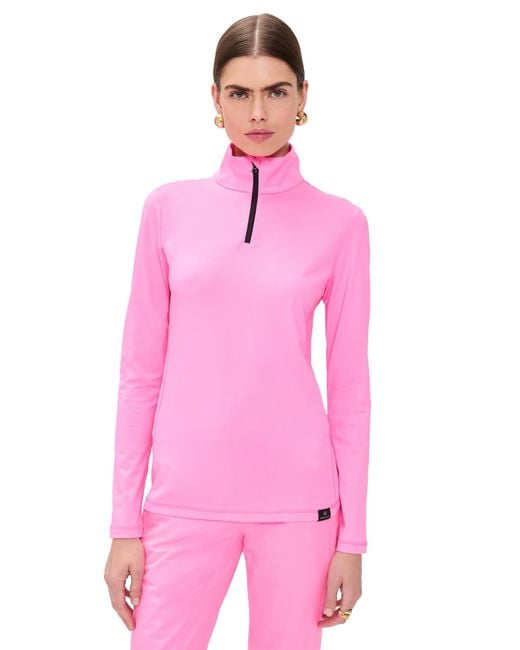 Bogner Fire + Ice Pink Margo Top