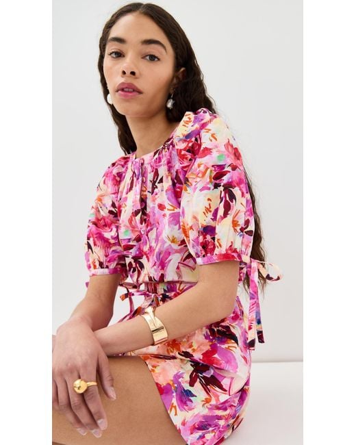 Ulla Johnson Red Vienne Blouse
