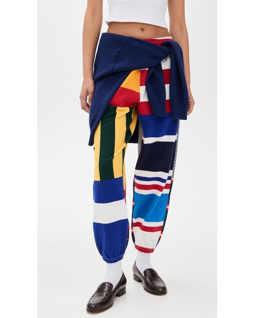【Polo Ralph Lauren 】Vintage Jersey Rugby Sweatpants パンツ Polo Ralph Lauren Vintage Jersey Rugby Sweatpants in Blue | Lyst