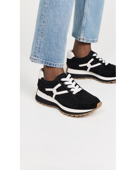 Veronica Beard Black Valentina Sneakers
