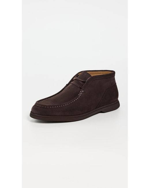Boss Brown Sienne Suede Desert Boots for men
