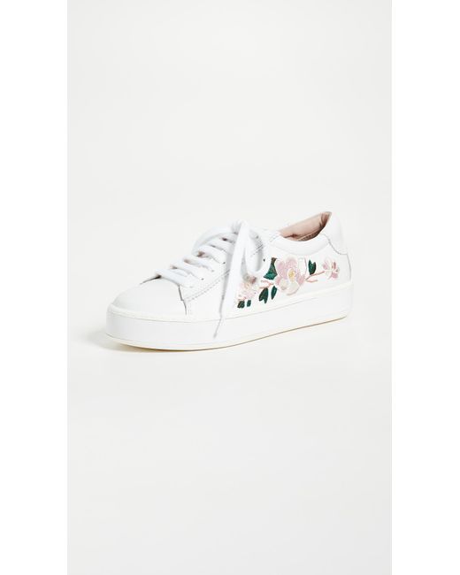 Kate Spade White Amber Floral Sneakers