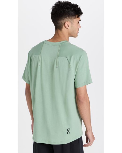 On Shoes Green Focu Tee for men