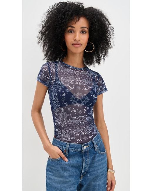 Miaou Blue Mini Tee
