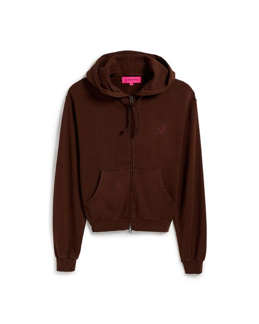 The Elder Statesman Brown Daily Zip Hoodie