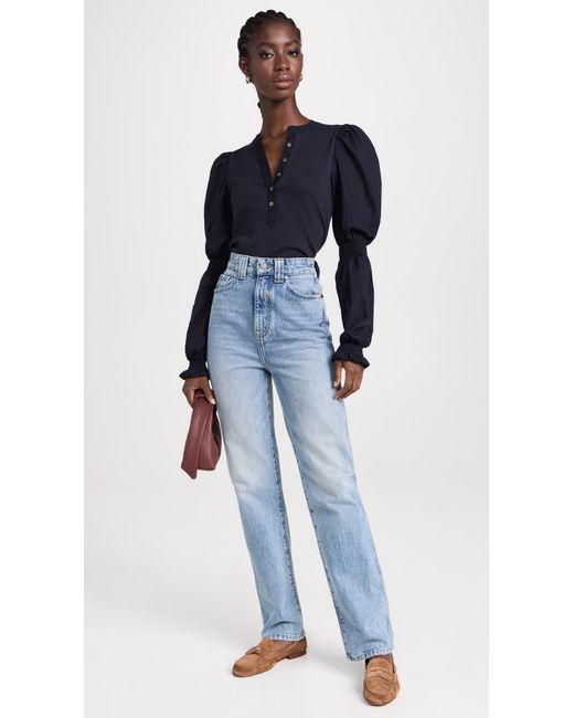 Veronica Beard Blue Effy Top