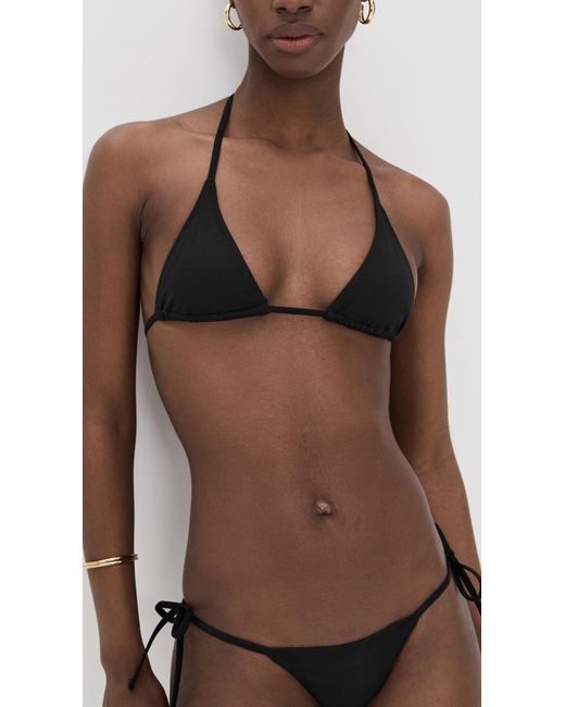 ÉTERNE Black Isla Triangle Bikini Top