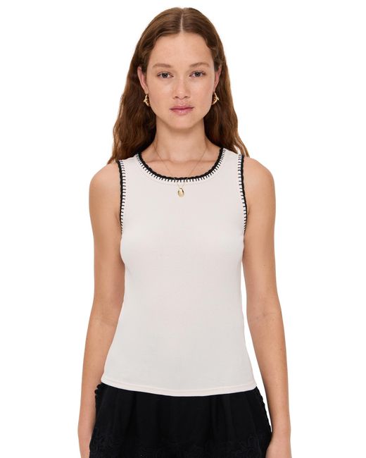 Z Supply White Social Tank