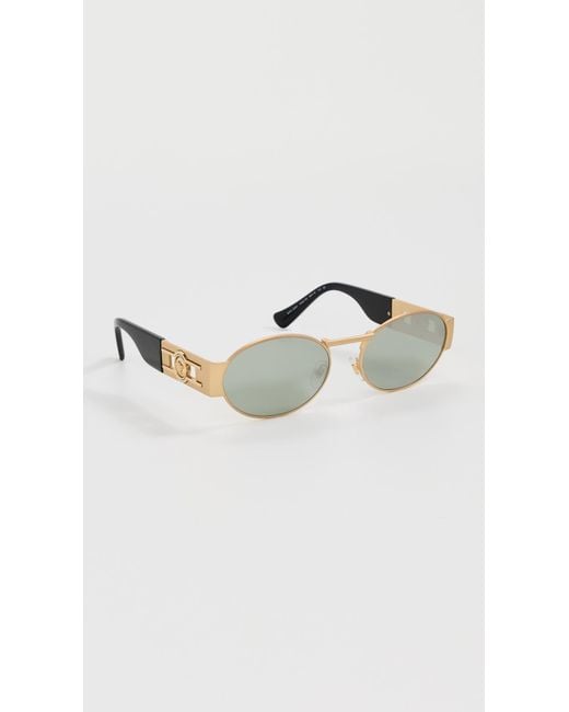 Versace Metallic Round Sunglasses