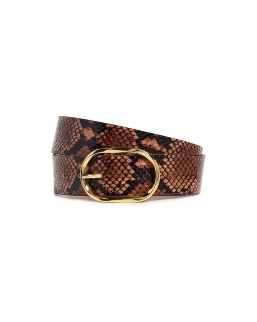 B-Low The Belt Brown Kyra Python Belt