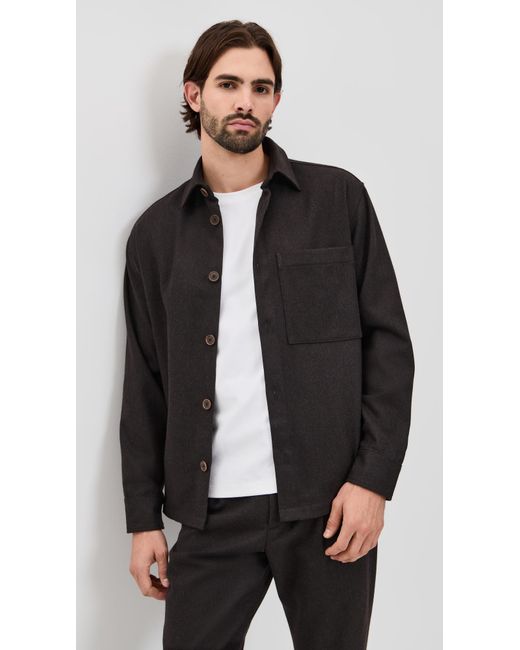 NN07 Black Freddy Overshirt for men
