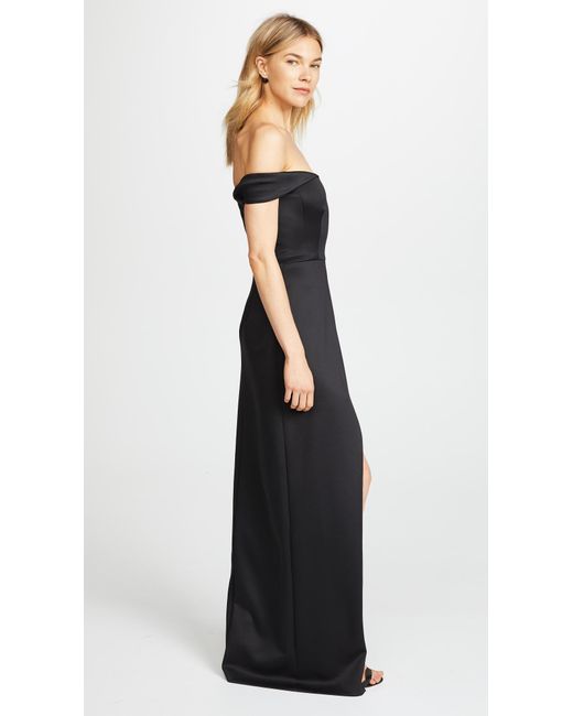 black halo padma dress