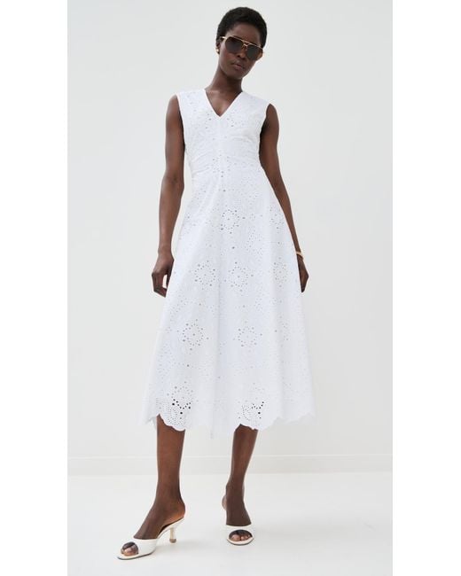 Veronica Beard White Aven Dress
