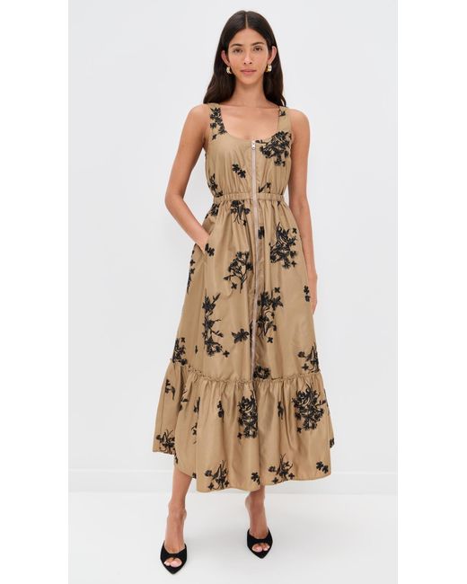 Cinq À Sept Natural Wildflower Whimsy Vernetta Dress