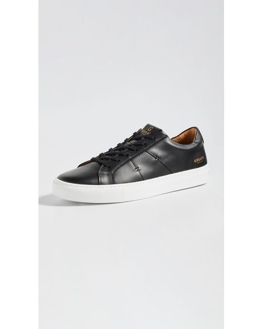 GREATS Black Royale 2.0 Leather Sneakers for men