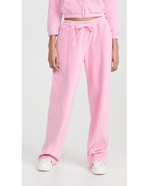 Alexander Wang Aexander Wang Articuated Pu On Track Pant With Appe Ogo Wahed Candy Pink